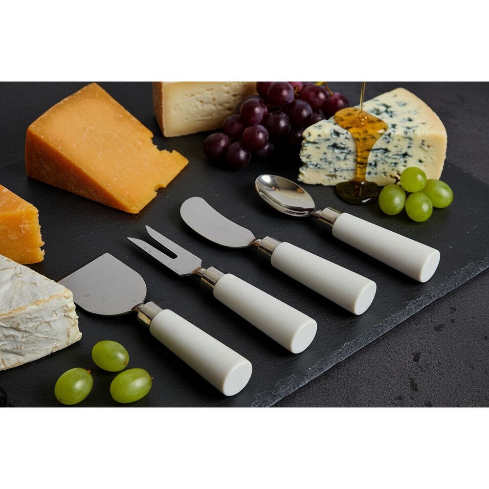 Threshold 4 pc. Marble Handle Cheese Knife Set